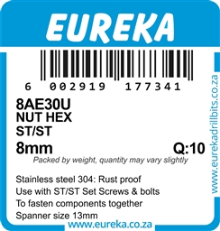 8AE30 - Hex Nut ST/ST -8AE30_label_T